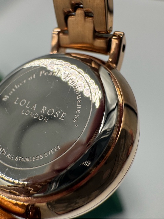 Show-stopper! LOLA ROSE, Rose-gold-tone Bracelet Watch, stunning ocean blue dial main image 11